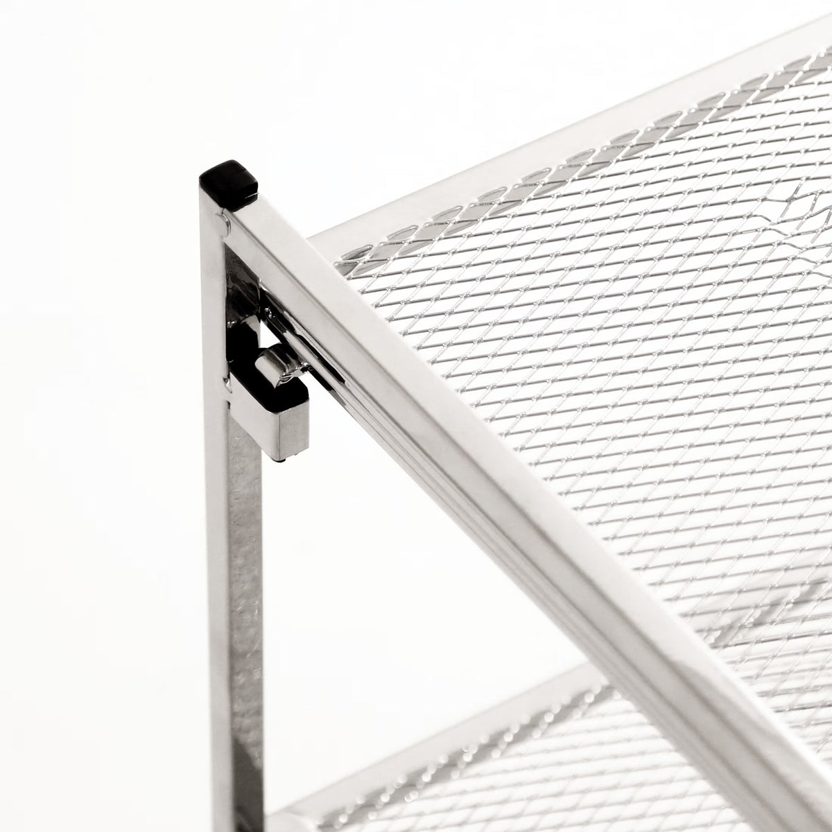 Seville Classics 2-Tier Stackable 9-Pair Metal Mesh Shoe Storage Rack Organizer, Silver Mesh